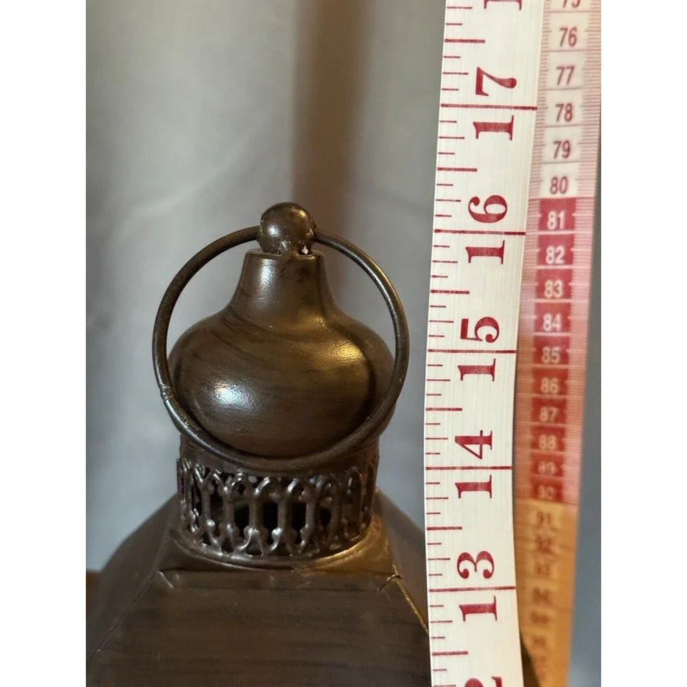 Vintage/French Rustic Style Lantern Box with Glass And latch